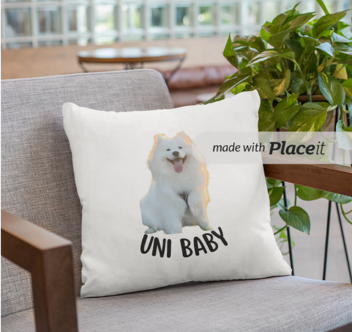 Custom Pet Photo Pillow: name & Photo