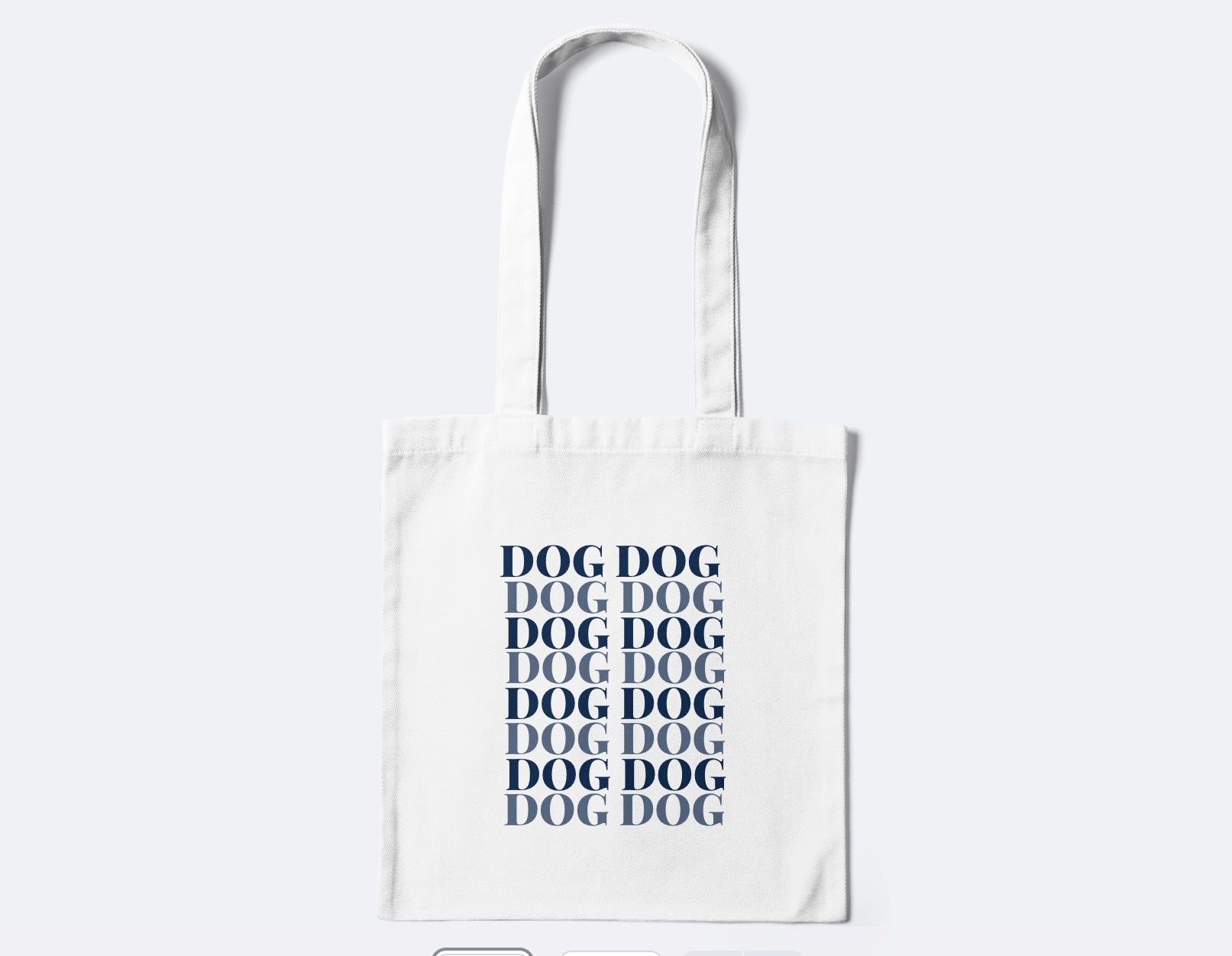 Playful Dog Lover Tote Bag (Non-Custom)